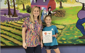 5th Grade Student Recognized in State Art Contest